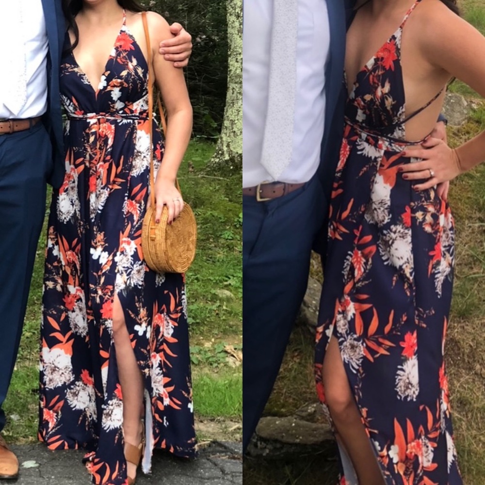 Tropical Halter Dress